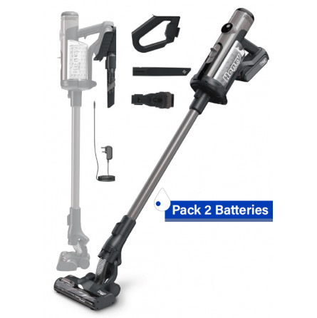 Numatic Henry Quick kabelloser staubsauger grau 2 akkus