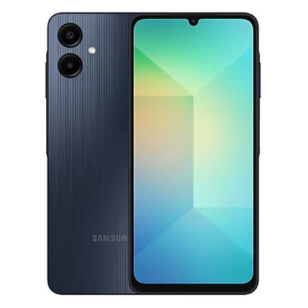 Samsung Galaxy A06 4G Smartphone in verschiedenen Farben mit 64GB und 128GB Speicher. Modernes Design und leistungsstarke Funktionen.