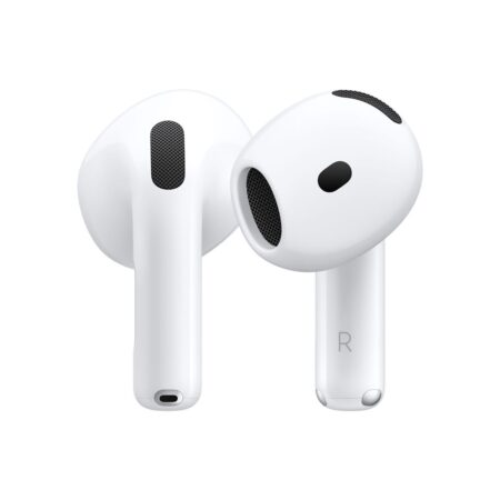 Apple AirPods 4 mit USB-C Ladecase, ideal für kabelloses Musikhören unterwegs.