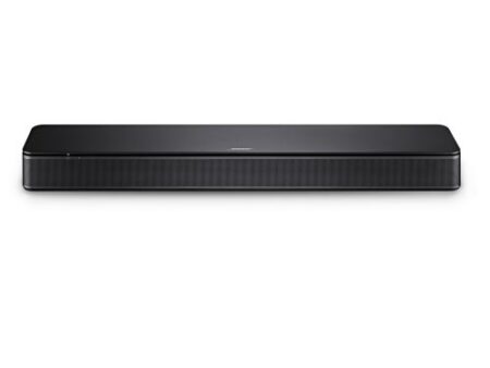 Bose TV Speaker in Schwarz, kompakte Bluetooth-Soundbar für klaren und kräftigen Klang bei Filmen und Musik.