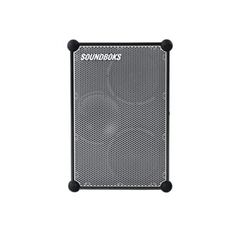 Bild des soundboks sb4 outdoor bluetooth lautsprecher grau mit robustem Design und extrem lautem Sound für Outdoor-Partys und Events