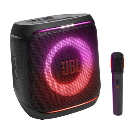 jbl partybox encore 2 bluetooth lautsprecher mit mikrofon und lichtshow für karaoke und partys