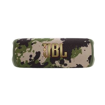 JBL Flip 6 Bluetooth Lautsprecher wasserdicht in kompakter Form für Outdoor Nutzung mit kräftigem Sound und modernem Design auf hellem Hintergrund