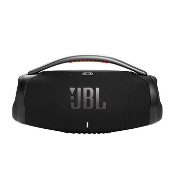 Tragbare bluetooth-lautsprecher jbl boombox 3 stark mit großem Gehäuse, integriertem Griff und leistungsstarkem Sound für Outdoor und Partys