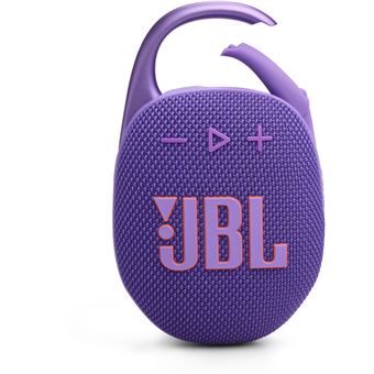 JBL Clip 5 Bluetooth tragbarer Lautsprecher mit Karabiner und kompaktem wasserdichtem Design für Outdoor Nutzung auf neutralem Hintergrund