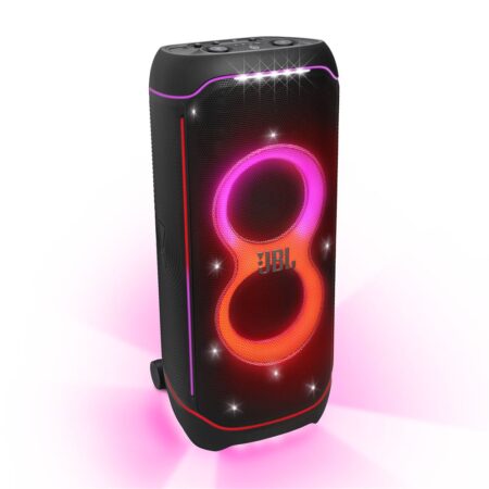 jbl partybox ultimate schwarz dj lautsprecher mit kraftvollem sound und lichtshow für partys und events