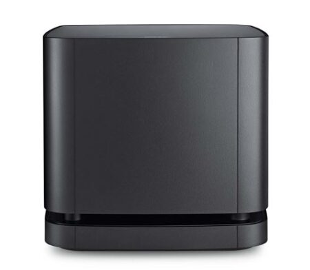 Bose Bass Module 500 in Schwarz, kompakter Subwoofer für tiefen Bass und verbesserten Klang in Ihrem Heimkino oder Audiosystem.