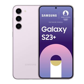 Bild des samsung galaxy s23 plus mit großem Display und elegantem Design in schwarzer Ausführung