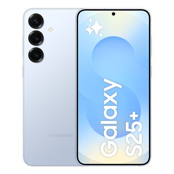 Samsung Galaxy S25 Plus Smartphone in Schwarz mit 6,8 Zoll Display, modernem Design und leistungsstarker Performance, Vorder- und Rückseite sichtbar
