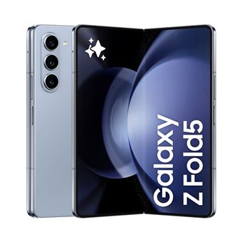 Samsung Galaxy Z Fold5 5G faltbares Smartphone geöffnet mit großem AMOLED Display und modernem Klappdesign auf hellem Hintergrund