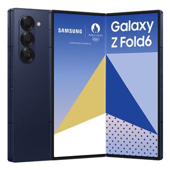 Samsung Galaxy Z Fold6 5G faltbares Smartphone 7,6 Zoll geöffnet mit großem Dynamic AMOLED Display und modernem Premium Fold Design auf neutralem Hintergrund