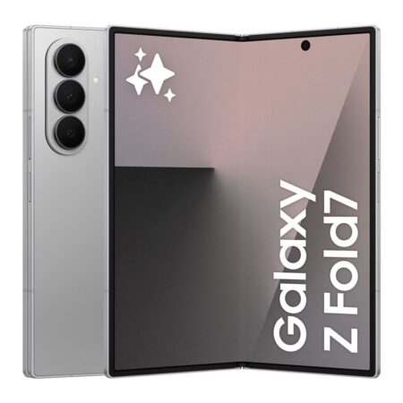Samsung Galaxy Z Fold7 5G faltbares Smartphone 8 Zoll geöffnet mit großem AMOLED Display und modernem Premium Fold Design auf neutralem Hintergrund