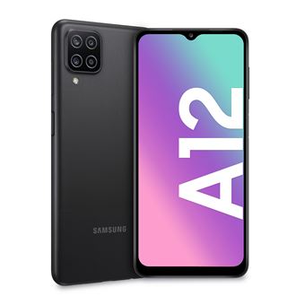 Samsung Galaxy A12 Smartphone in Schwarz mit 6,5 Zoll Display und 5000 mAh Batterie