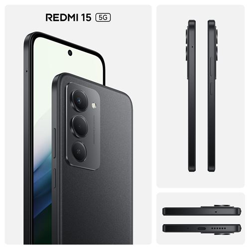 Xiaomi Redmi 15 256 GB Midnight Black 6,9” 5G – Bild 2