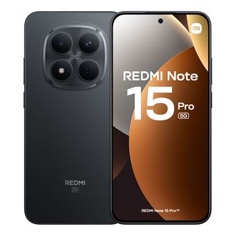Bild des Xiaomi Redmi Note 15 Pro, Smartphone mit 6,83 Zoll Display und Speichervarianten von 256 GB und 512 GB, erhältlich in Titan Grau, Blau und Schwarz.