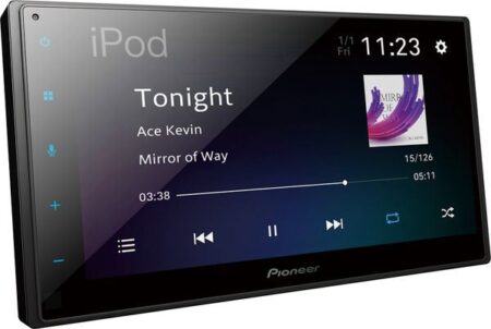 Pioneer SPH-DA360DAB Multimedia Kit Freisprecheinrichtung Schwarz mit DAB+ Radio und Bluetooth für Auto
