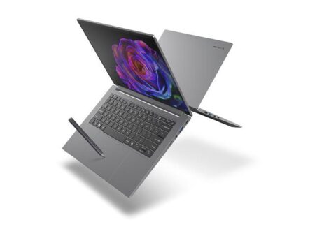 Acer Swift X 14 Laptop mit Intel Core Ultra 7, GeForce Grafik und 16 GB RAM für leistungsstarkes Arbeiten, Multimedia und Gaming unterwegs.