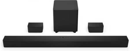 Vizio V-Series V51x-J6 5.1 Soundbar Schwarz mit kabellosem Subwoofer und DTS Virtual:X für Heimkino