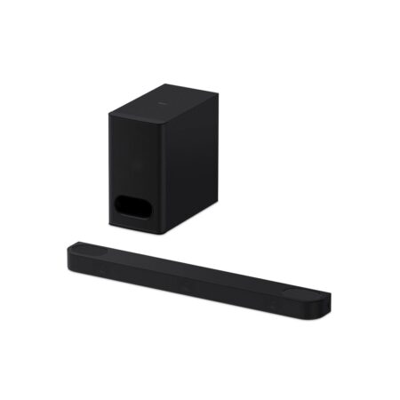 Sony bravia theatre bar 6 dolby atmos 3.1 soundbar kraftvoll unter einem Fernseher im modernen Wohnzimmer mit kabellosem Subwoofer und 3D Heimkino Klang