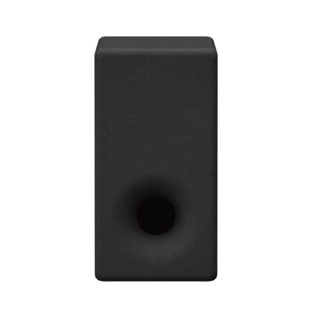 Sony sa-sw3 premium subwoofer kabellos kraftvoll schwarz im modernen Wohnzimmer Heimkino Setup mit tiefem Bass für Soundbar Systeme