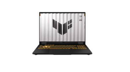 ASUS TUF Gaming F16 Laptop mit 16 Zoll Display, 180-Grad-Scharnier und Intel Core Prozessor für Gaming und Multimedia.