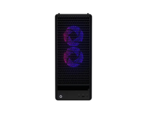 Der kompakte Lenovo Legion Tower 5i Gen 10 gaming pc in Eclipse Black mit RTX 5060 Ti.