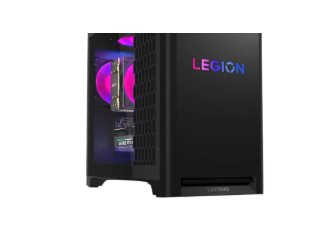 Ein eleganter Lenovo Legion Tower 5i Gen 10 gaming pc mit moderner Intel-Hardware und RTX-Grafikkarte.