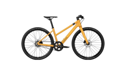 Ein elegantes canyon commuter 5 in einer Seitenansicht auf einem sauberen Hintergrund.