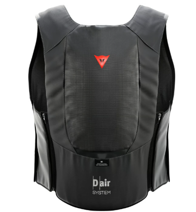 Dainese Smart Air autonome airbag weste für modernen Motorradschutz in schwarzem Design
