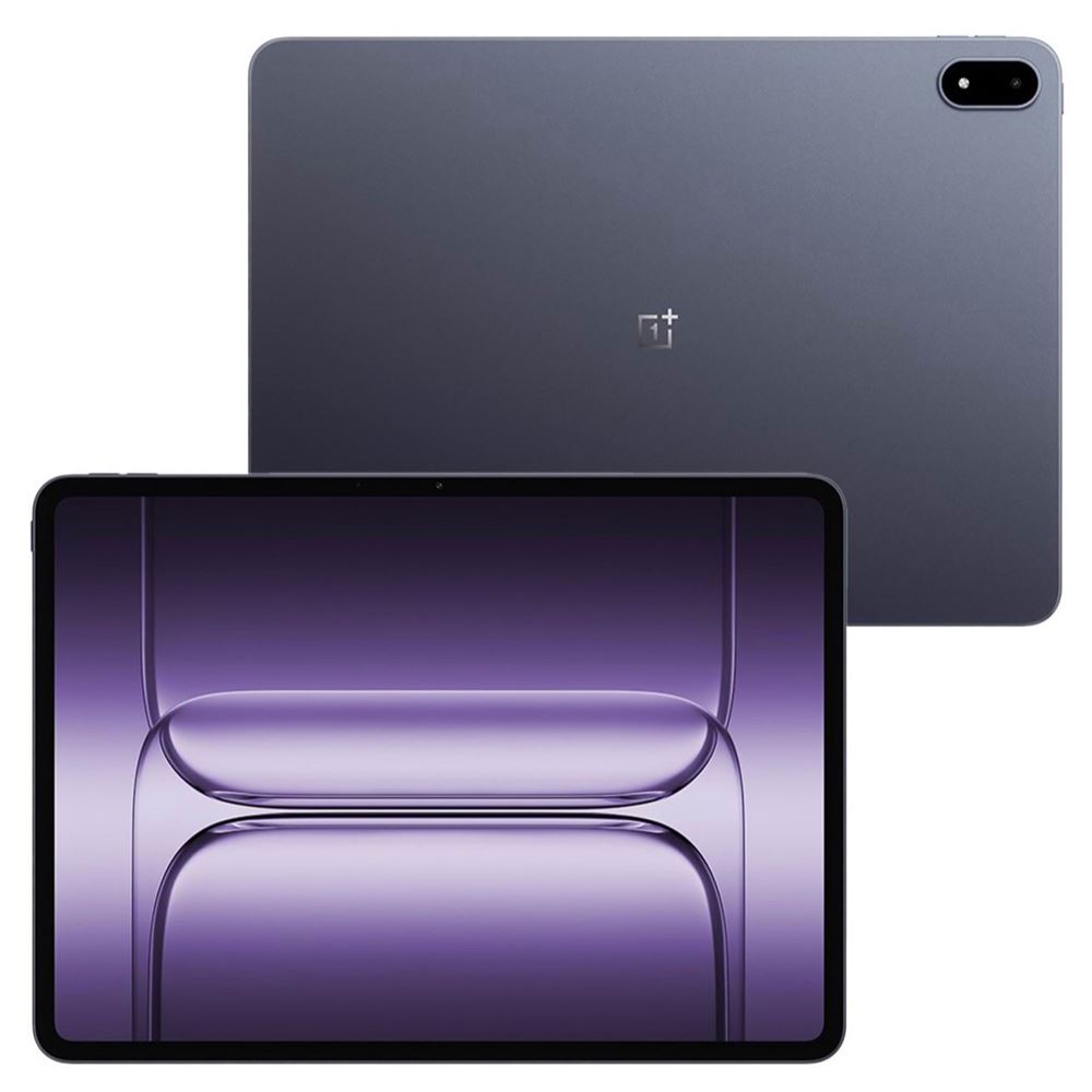 Vorderseite des OnePlus Pad 3 mit 13,2 Zoll Display als leistungsstarkes oneplus android tablet 12gb