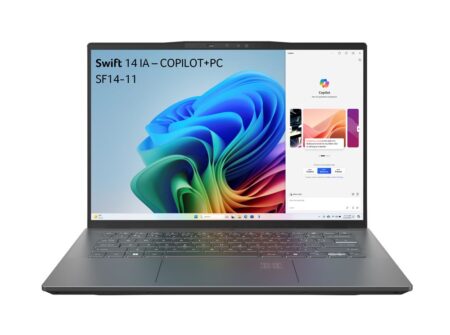 Acer Swift 14 AI Laptop mit Snapdragon X Plus, 16 GB RAM und ultraleichtem 14-Zoll-Design für effizientes Arbeiten und maximale Mobilität.