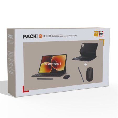 Vorderansicht des Xiaomi Pad 8 im All-in-One Paket als elegantes xiaomi tablet 11 zoll grau.