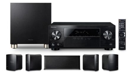 Pioneer HTP-074 5.1 Heimkino Set Schwarz S-12A mit Surround Lautsprechern und Subwoofer für echtes Kinoerlebnis zu Hause