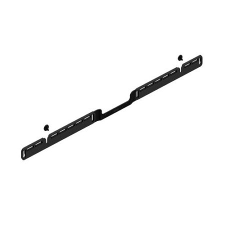 sonos arc wall mount schwarz dezente wandhalterung an einer modernen wohnzimmerwand montiert