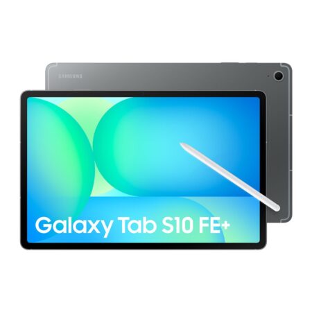 Vorderansicht vom Samsung Galaxy Tab S10 FE+ mit aktivem Bildschirm als samsung tablet 128gb für Profis.Vorderansicht vom Samsung Galaxy Tab S10 FE+ mit aktivem Bildschirm als samsung tablet 128gb für Profis.
