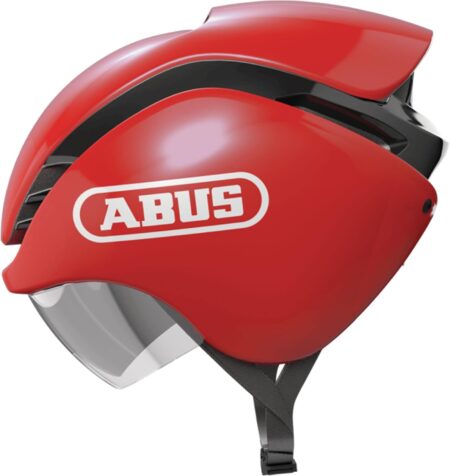 ABUS GameChanger Tri Aerodynamischer Rennradhelm für Triathleten und Rennradfahrer zur Optimierung von Geschwindigkeit und Leistung bei Wettkämpfen.