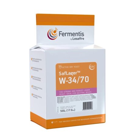 Untergärige lagerbierhefe Fermentis SafLager W-34/70 500 g für die Herstellung von Lagerbier und Pilsener.