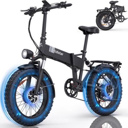 Faltbares elektrisches Klapprad H20 Pro mit Doppelmotor in moderner Stadtumgebung mit dem Fokus auf h20 pro klapprad e-bike für urbane Mobilität.