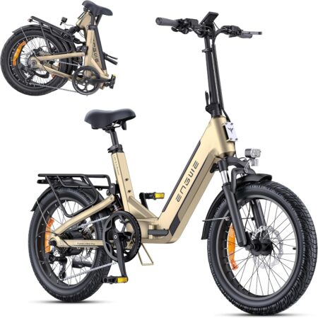 ENGWE E-Bike mit App und IoT, 48V Akku, 160 km Reichweite, hydraulischen Bremsen und 20 Zoll Reifen für komfortable und sichere Fahrten