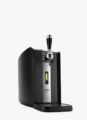 Philips PerfectDraft Bierzapfanlage für 6-Liter-Fässer mit digitaler Temperaturanzeige und professionellem Zapfsystem.