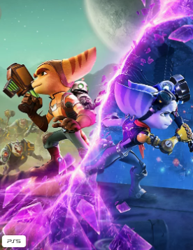 Ratchet Clank Rift Apart für PlayStation 5 mit spektakulären Dimensionen, actionreichen Kämpfen und beeindruckender Grafik.