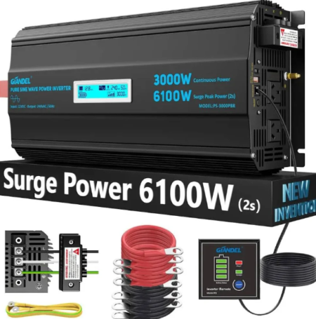 Der reiner sinus wechselrichter 600va als kompakter Spannungswandler für Wohnmobil, Camping und Solaranlagen zur stabilen und sicheren Stromversorgung.