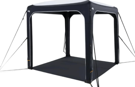 Das hochwertige dometic hub 2 aufblasbare Vorzelt in einer modernen Outdoor-Umgebung für maximalen Camping-Komfort.