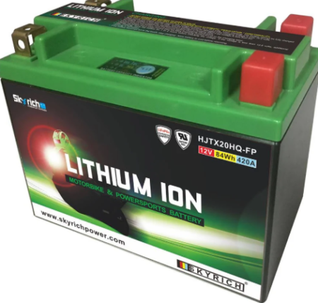 Hochleistungs-lithium-ionen-batterie HJTX20L-FP mit kompakter Bauweise und hoher Startleistung für Jetskis, Motorräder und Quads.