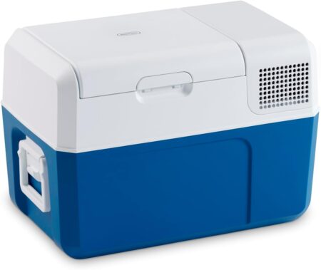 Mobicool MCF40 Kompressor-Kühlbox 38L für Auto, Wohnmobil, Lkw und Camping mit 12V, 24V und 230V Anschluss für zuverlässige mobile Kühlung.